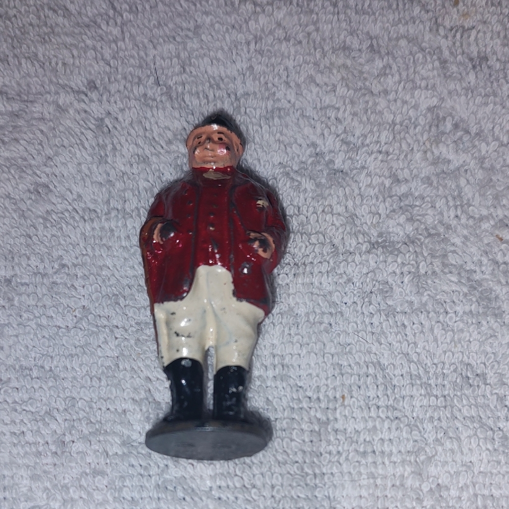 Vintage Red and Cream Figurine